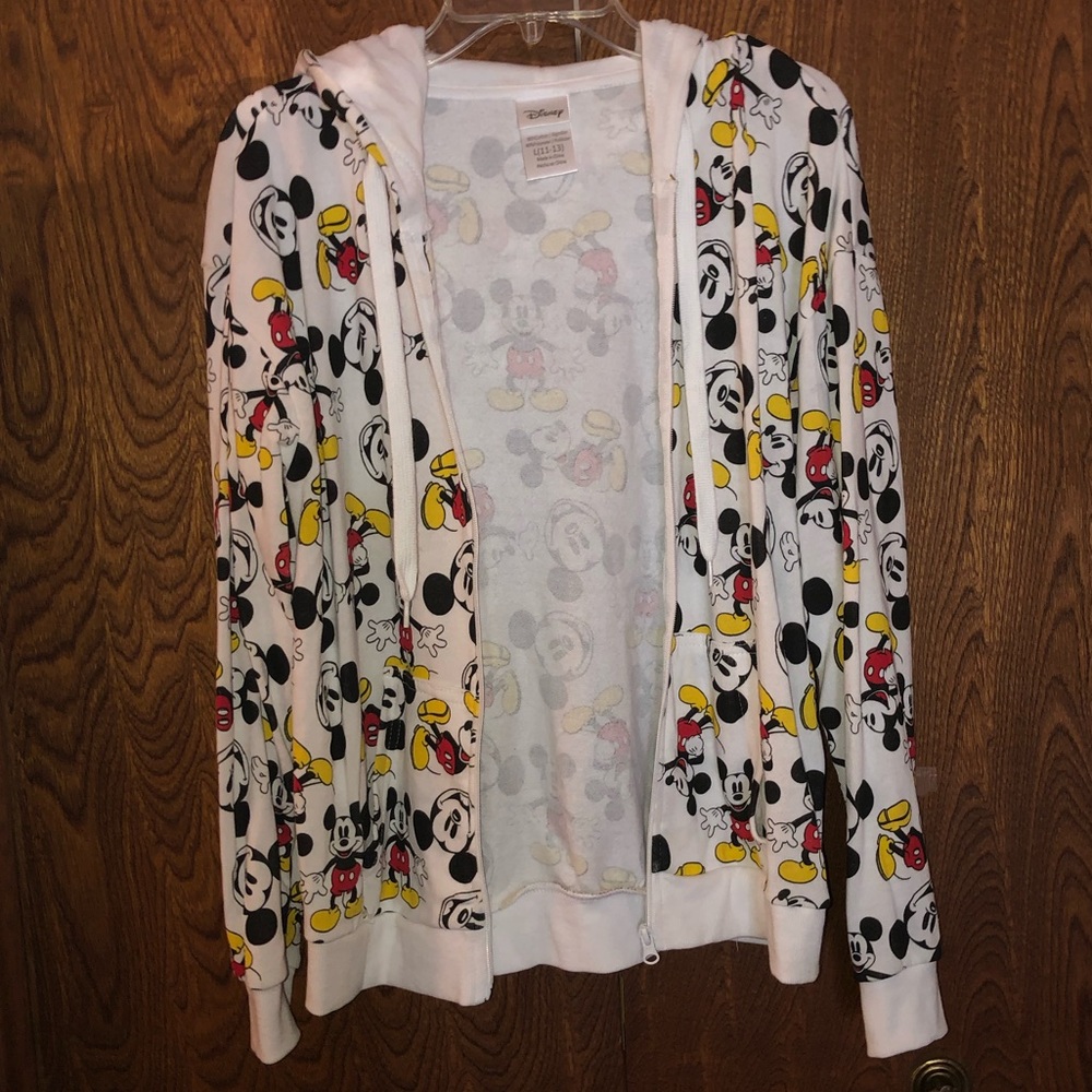 Sold -Like new Disney Mickey zippered hoodie.